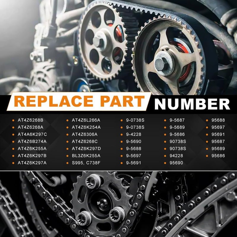 loosoo Engine Timing Chain Kit with Tensioner & Guide Compatible with 2011-2017 F150 Flex Taurus Edge Explorer Mustang Lincoln MKS MKX MKZ 3.7L 3.5L - Image 5